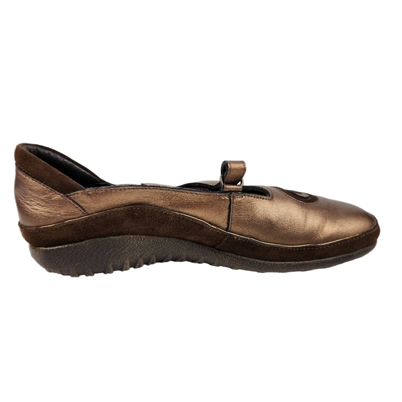 Naot Matai Radiant Copper Coffee Bean Leather Mary Jane Women's Size 9 Size 40 - Picture 4 of 14